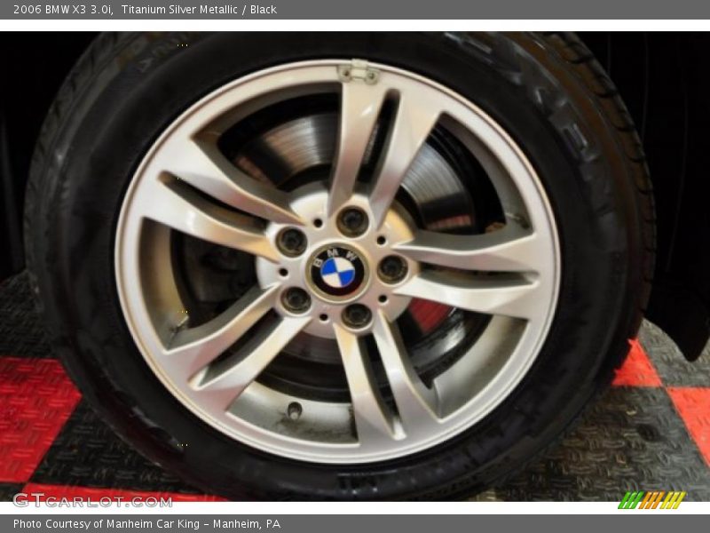 Titanium Silver Metallic / Black 2006 BMW X3 3.0i