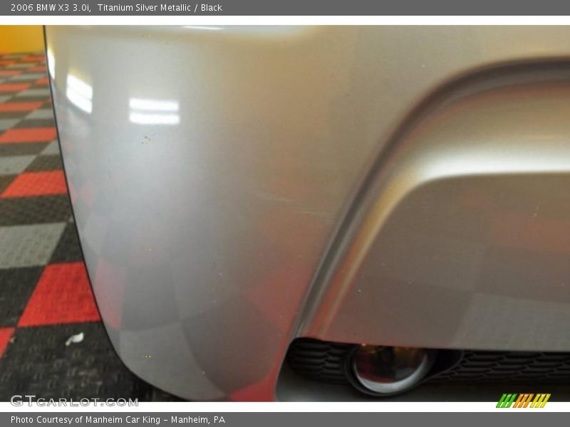 Titanium Silver Metallic / Black 2006 BMW X3 3.0i