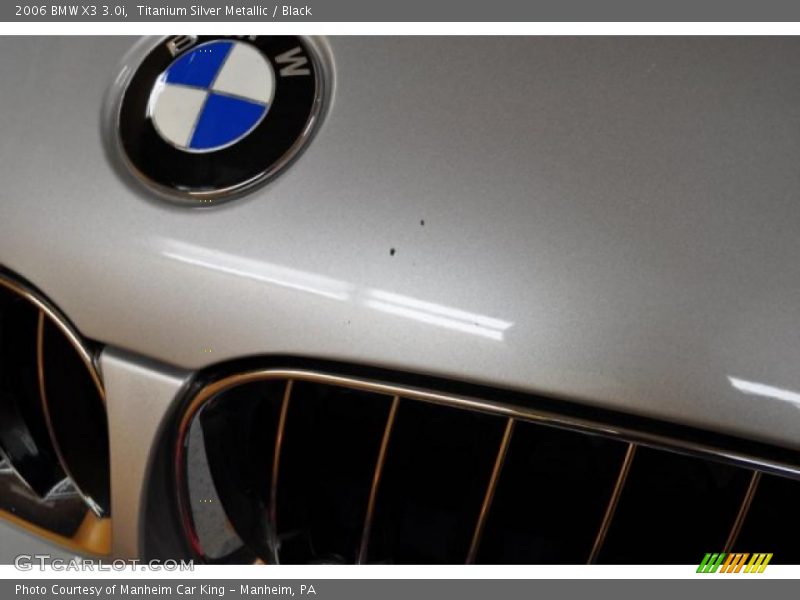 Titanium Silver Metallic / Black 2006 BMW X3 3.0i