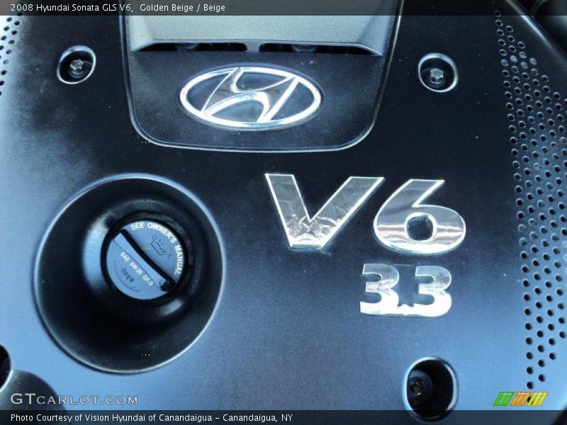 Golden Beige / Beige 2008 Hyundai Sonata GLS V6