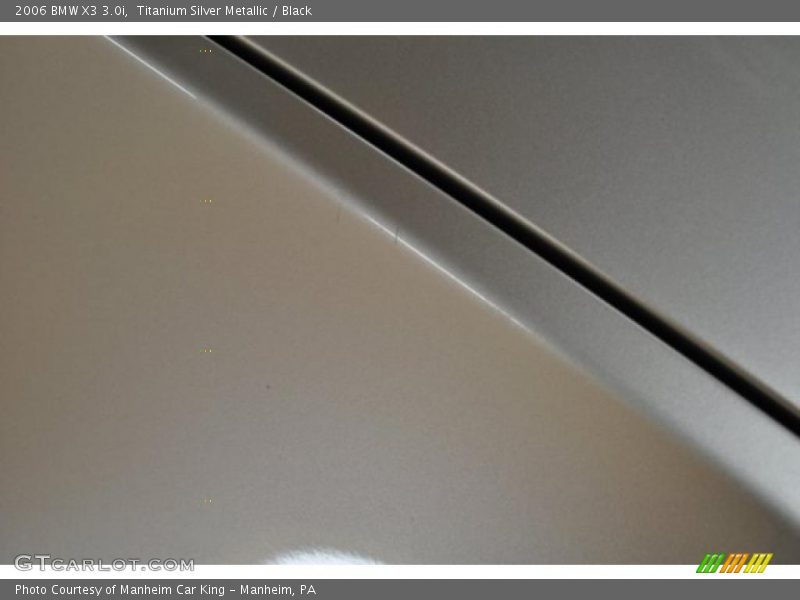 Titanium Silver Metallic / Black 2006 BMW X3 3.0i