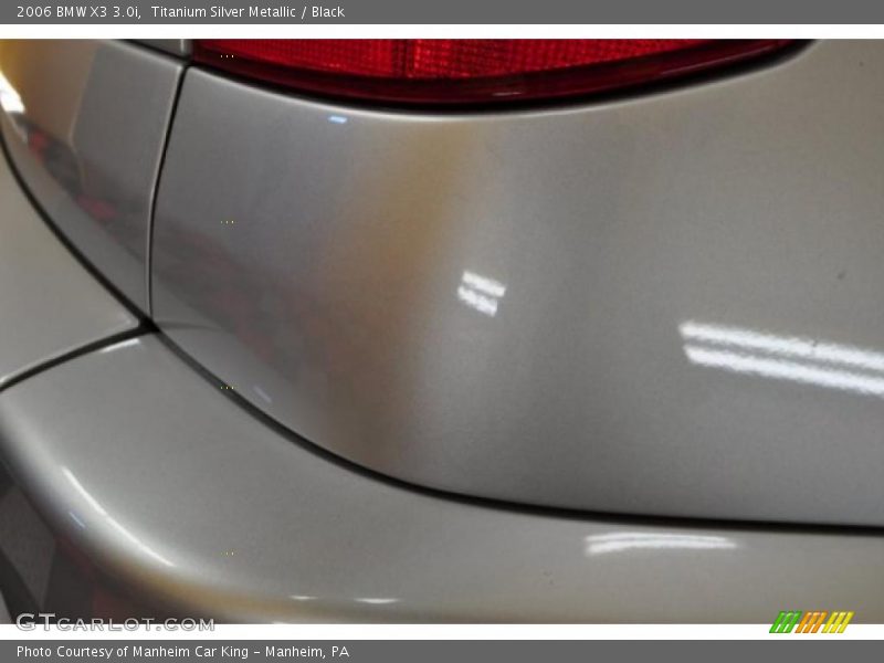 Titanium Silver Metallic / Black 2006 BMW X3 3.0i