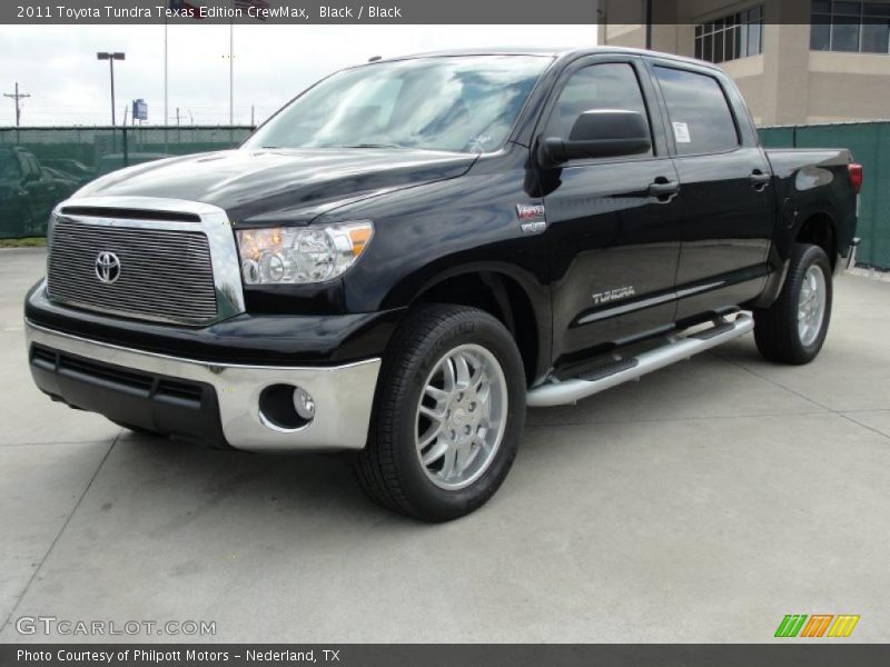 Black / Black 2011 Toyota Tundra Texas Edition CrewMax