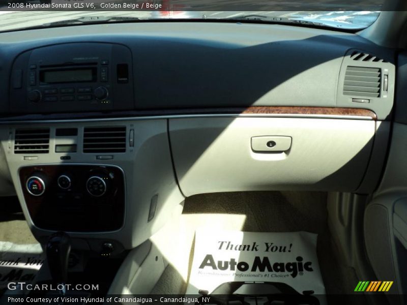 Golden Beige / Beige 2008 Hyundai Sonata GLS V6