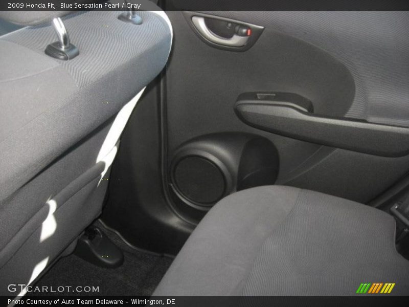 Blue Sensation Pearl / Gray 2009 Honda Fit