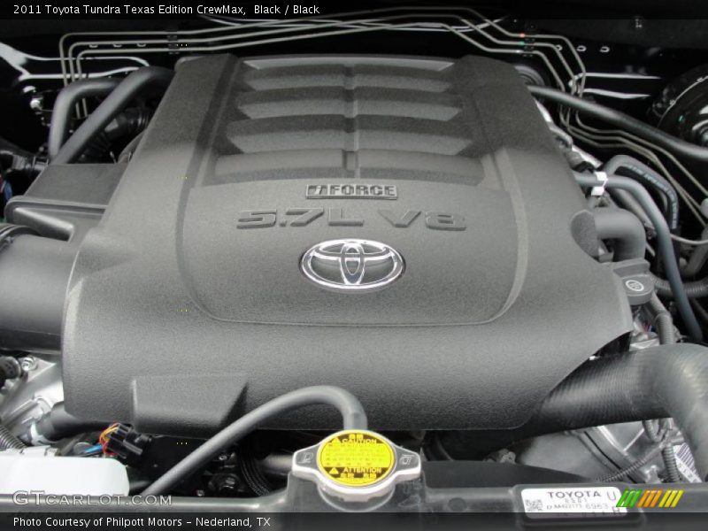  2011 Tundra Texas Edition CrewMax Engine - 5.7 Liter i-Force DOHC 32-Valve Dual VVT-i V8