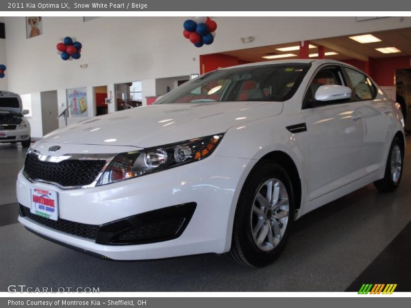 Snow White Pearl / Beige 2011 Kia Optima LX