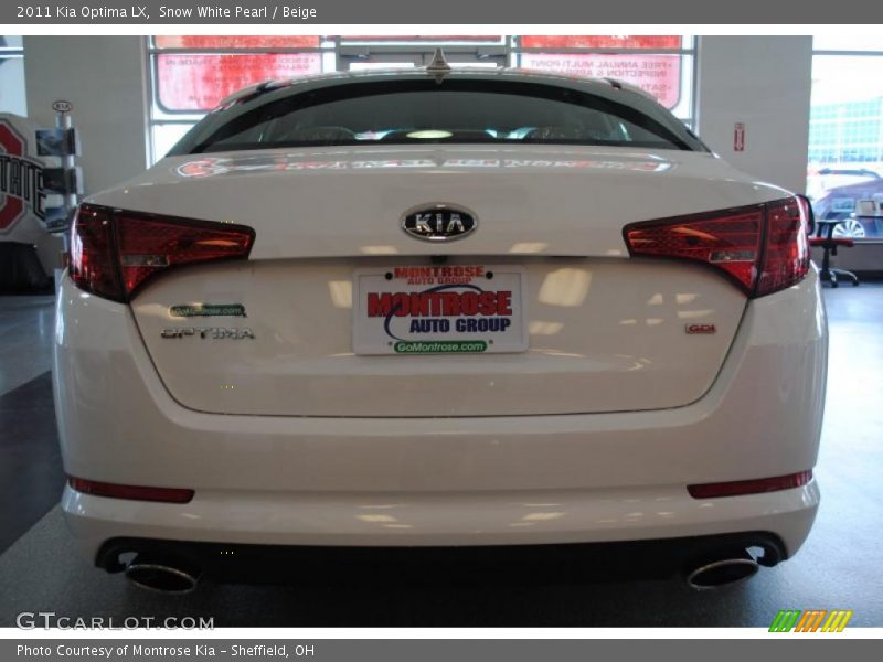 Snow White Pearl / Beige 2011 Kia Optima LX