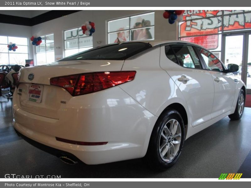 Snow White Pearl / Beige 2011 Kia Optima LX