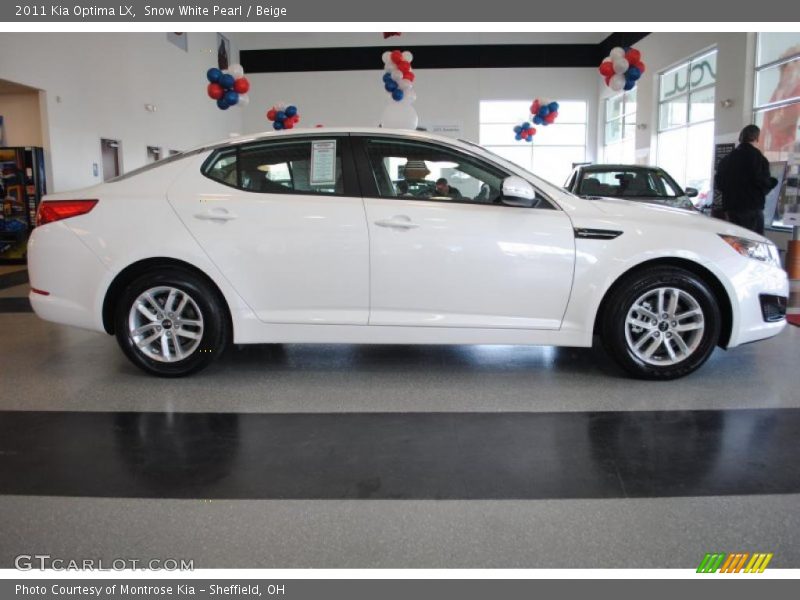 Snow White Pearl / Beige 2011 Kia Optima LX