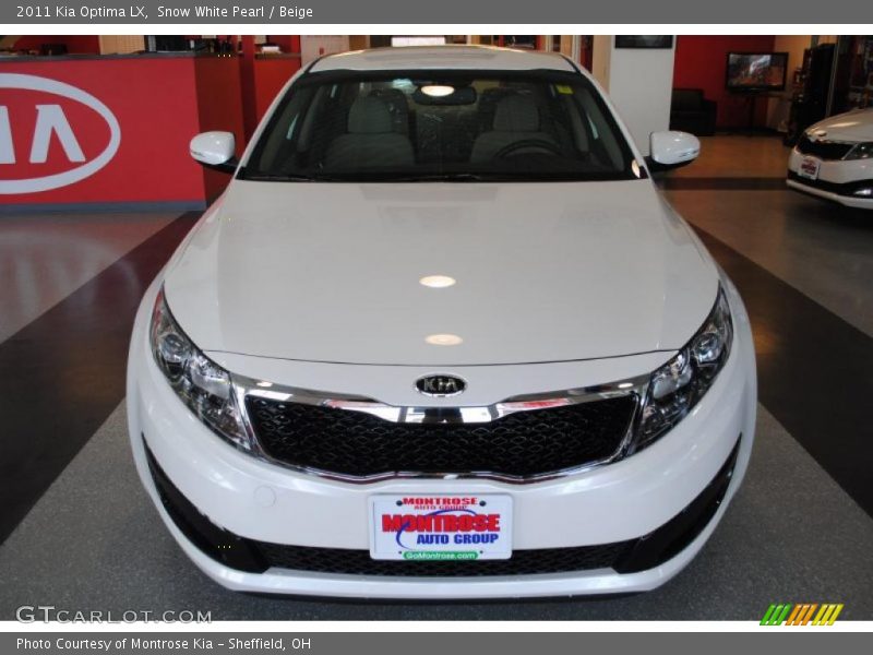 Snow White Pearl / Beige 2011 Kia Optima LX