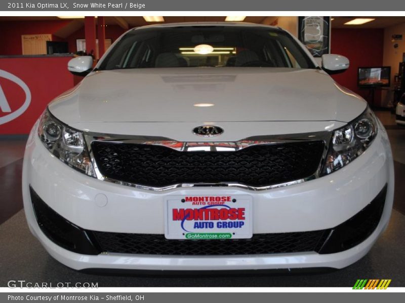 Snow White Pearl / Beige 2011 Kia Optima LX