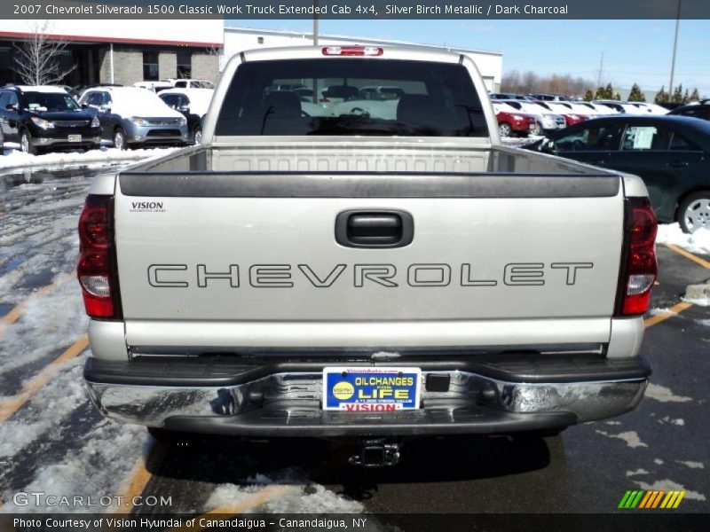 Silver Birch Metallic / Dark Charcoal 2007 Chevrolet Silverado 1500 Classic Work Truck Extended Cab 4x4