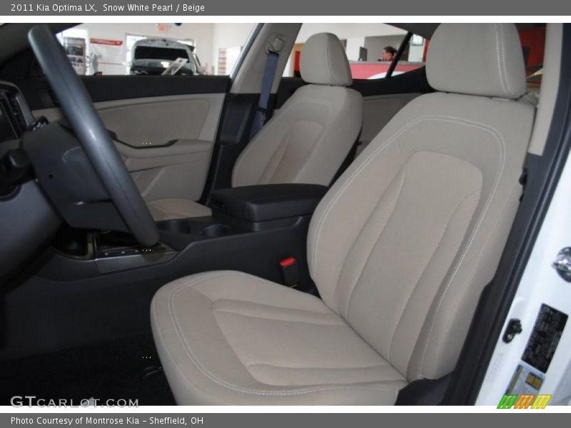 Snow White Pearl / Beige 2011 Kia Optima LX