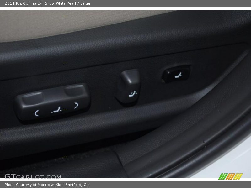 Snow White Pearl / Beige 2011 Kia Optima LX