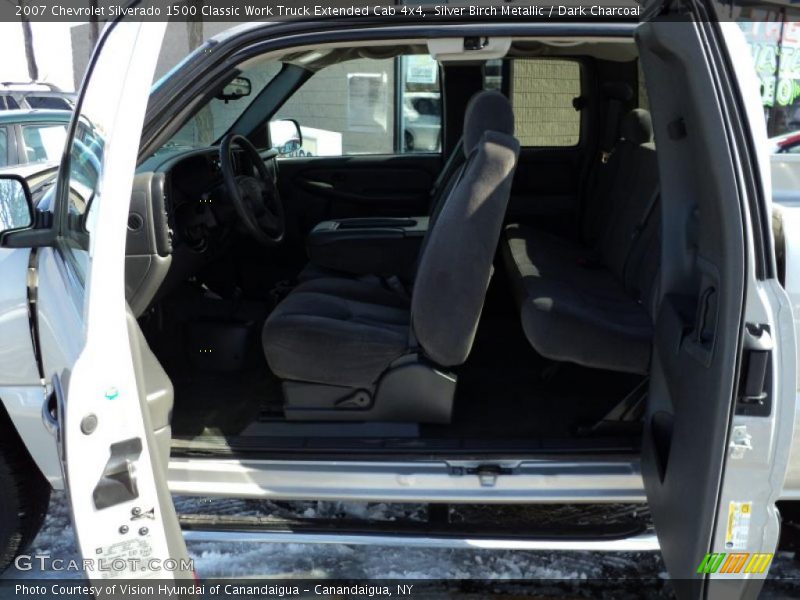 Silver Birch Metallic / Dark Charcoal 2007 Chevrolet Silverado 1500 Classic Work Truck Extended Cab 4x4
