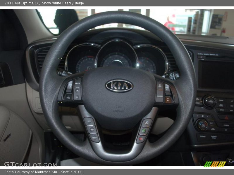 Snow White Pearl / Beige 2011 Kia Optima LX