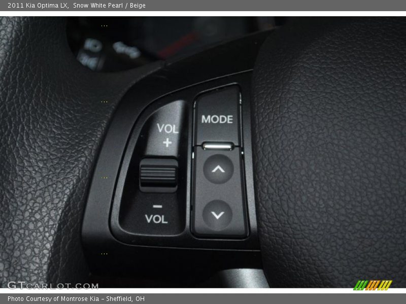 Snow White Pearl / Beige 2011 Kia Optima LX