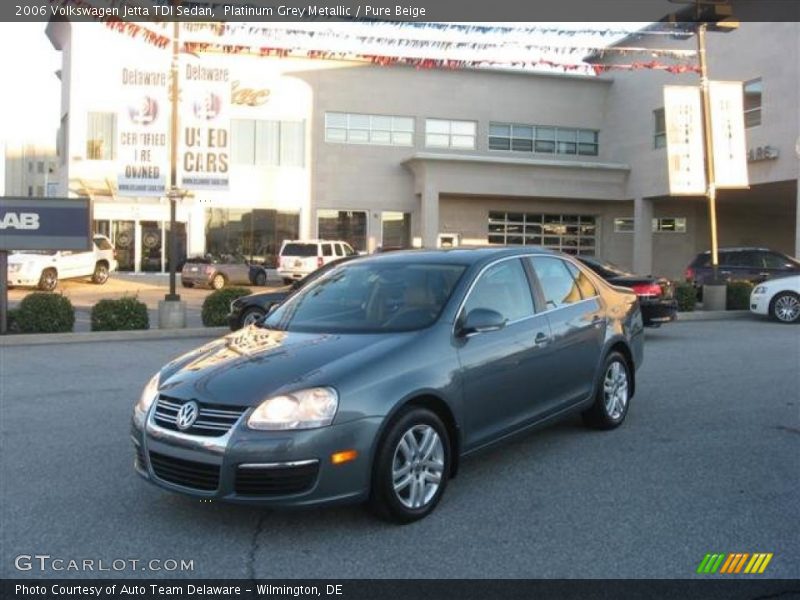 Platinum Grey Metallic / Pure Beige 2006 Volkswagen Jetta TDI Sedan