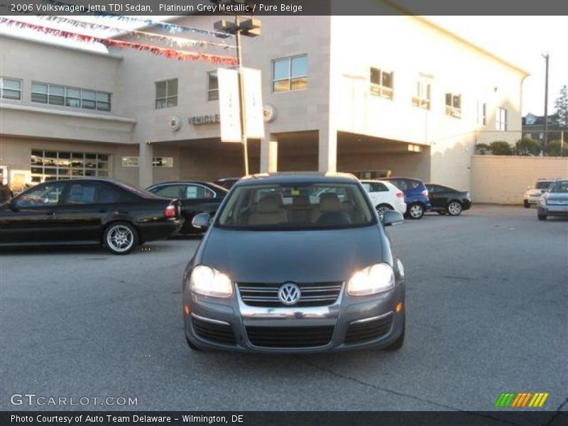 Platinum Grey Metallic / Pure Beige 2006 Volkswagen Jetta TDI Sedan