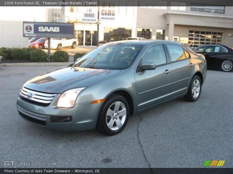 Titanium Green Metallic / Camel 2006 Ford Fusion SE