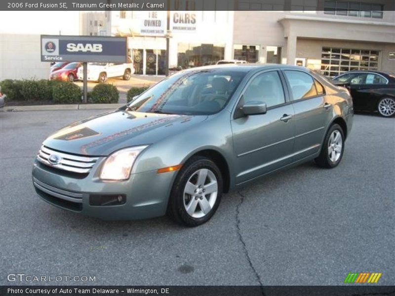 Titanium Green Metallic / Camel 2006 Ford Fusion SE