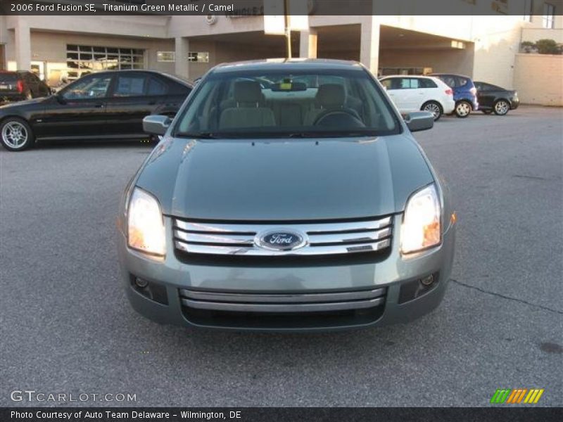 Titanium Green Metallic / Camel 2006 Ford Fusion SE