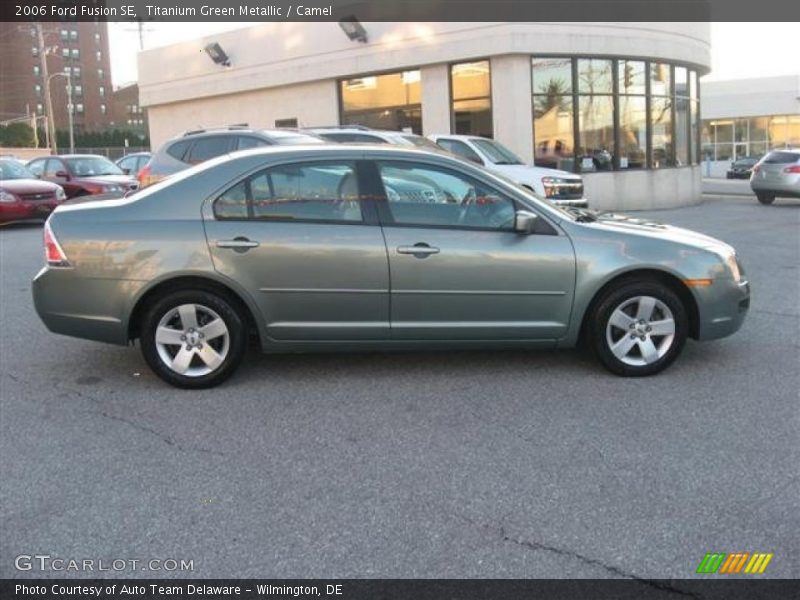 Titanium Green Metallic / Camel 2006 Ford Fusion SE