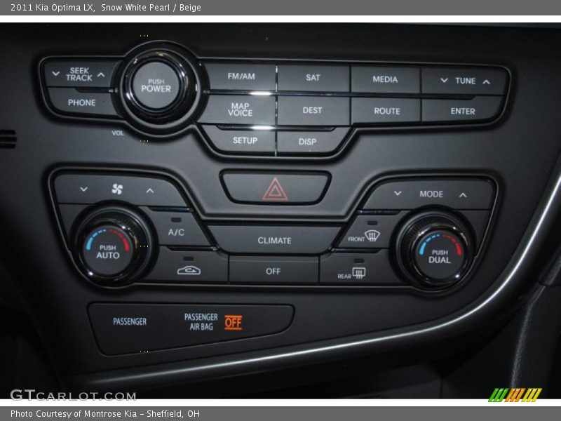 Snow White Pearl / Beige 2011 Kia Optima LX
