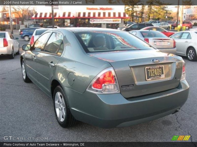 Titanium Green Metallic / Camel 2006 Ford Fusion SE