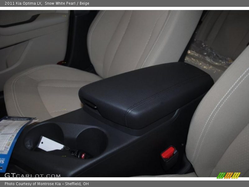 Snow White Pearl / Beige 2011 Kia Optima LX