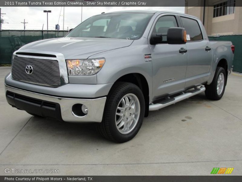 Silver Sky Metallic / Graphite Gray 2011 Toyota Tundra Texas Edition CrewMax