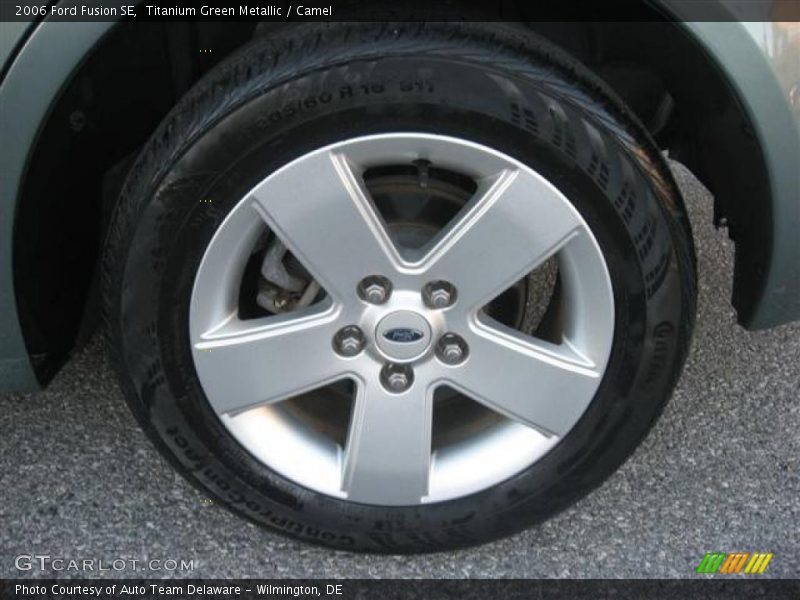 Titanium Green Metallic / Camel 2006 Ford Fusion SE