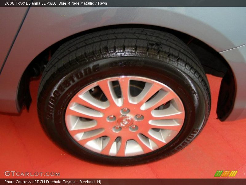 Blue Mirage Metallic / Fawn 2008 Toyota Sienna LE AWD