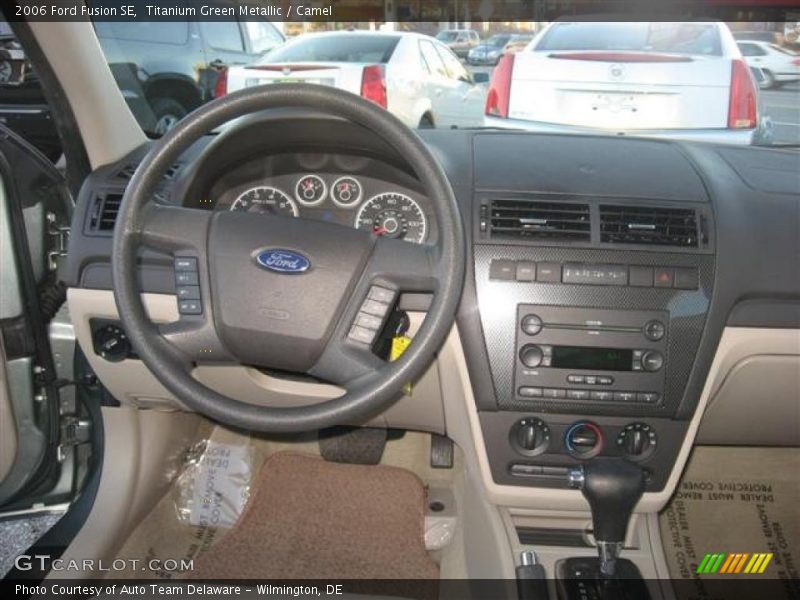 Titanium Green Metallic / Camel 2006 Ford Fusion SE
