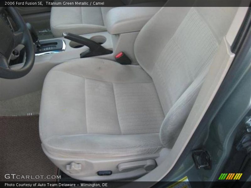 Titanium Green Metallic / Camel 2006 Ford Fusion SE