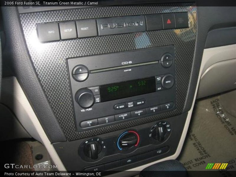 Titanium Green Metallic / Camel 2006 Ford Fusion SE