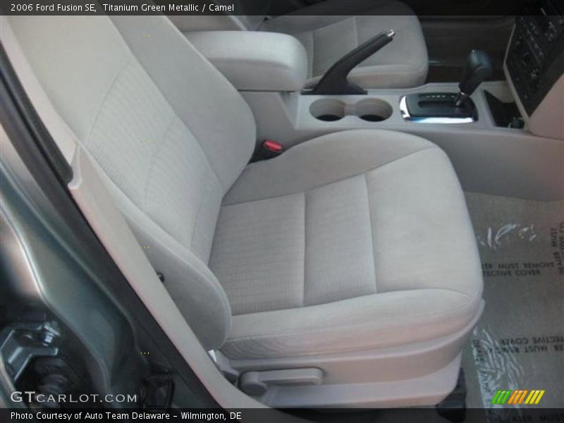 Titanium Green Metallic / Camel 2006 Ford Fusion SE