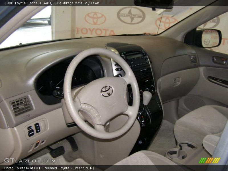 Blue Mirage Metallic / Fawn 2008 Toyota Sienna LE AWD