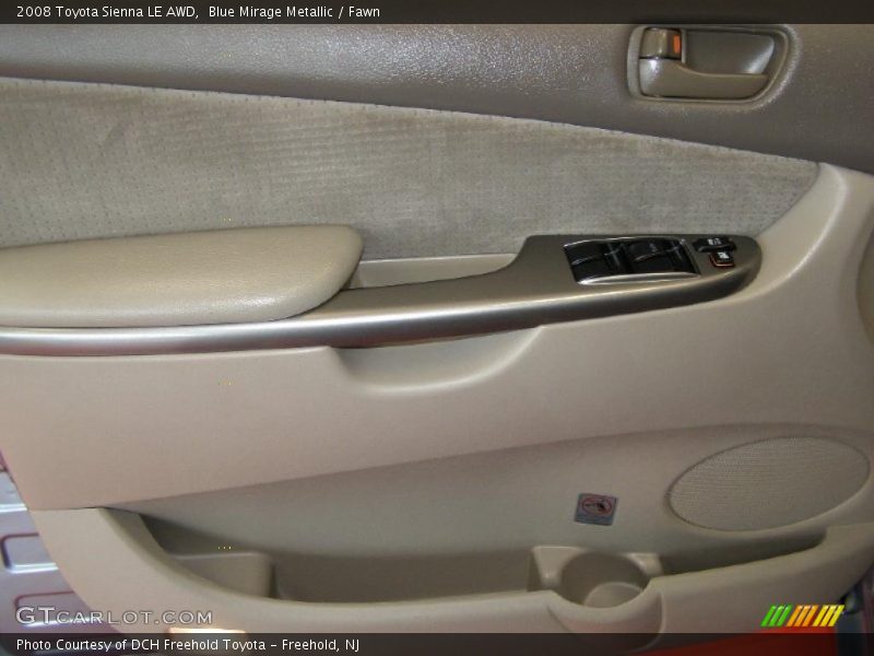 Blue Mirage Metallic / Fawn 2008 Toyota Sienna LE AWD