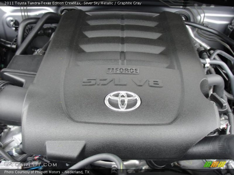  2011 Tundra Texas Edition CrewMax Engine - 5.7 Liter i-Force DOHC 32-Valve Dual VVT-i V8
