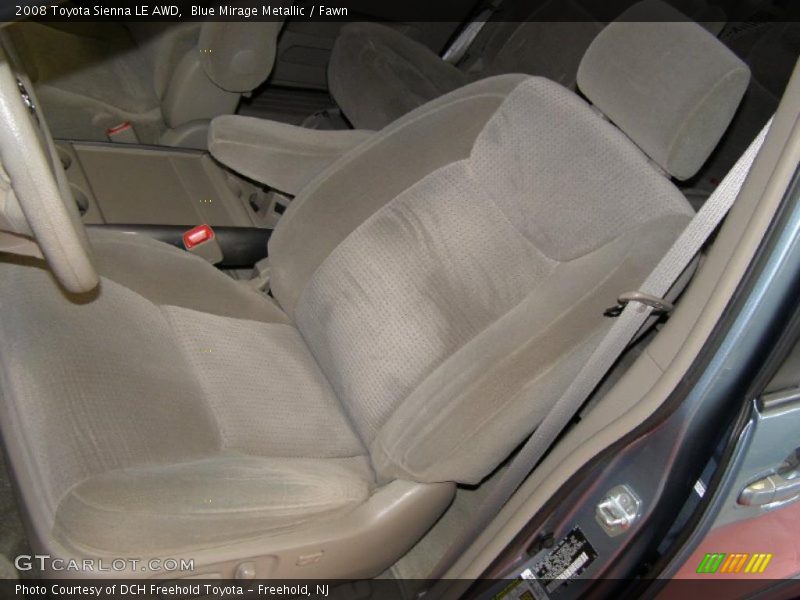 Blue Mirage Metallic / Fawn 2008 Toyota Sienna LE AWD