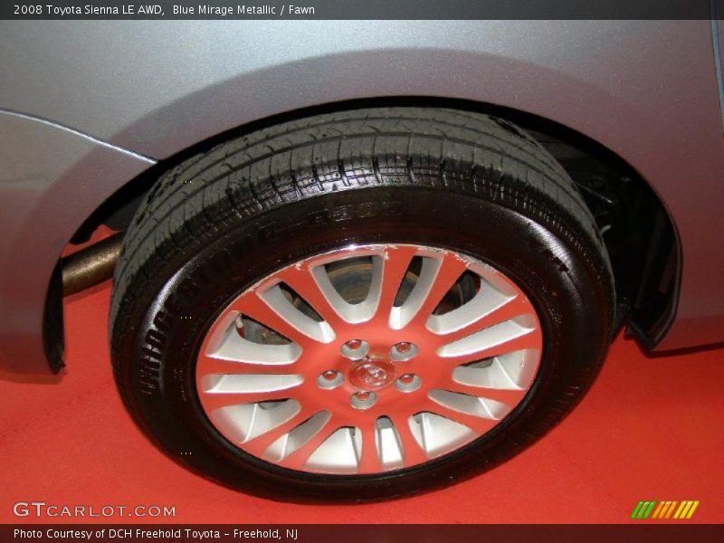 Blue Mirage Metallic / Fawn 2008 Toyota Sienna LE AWD