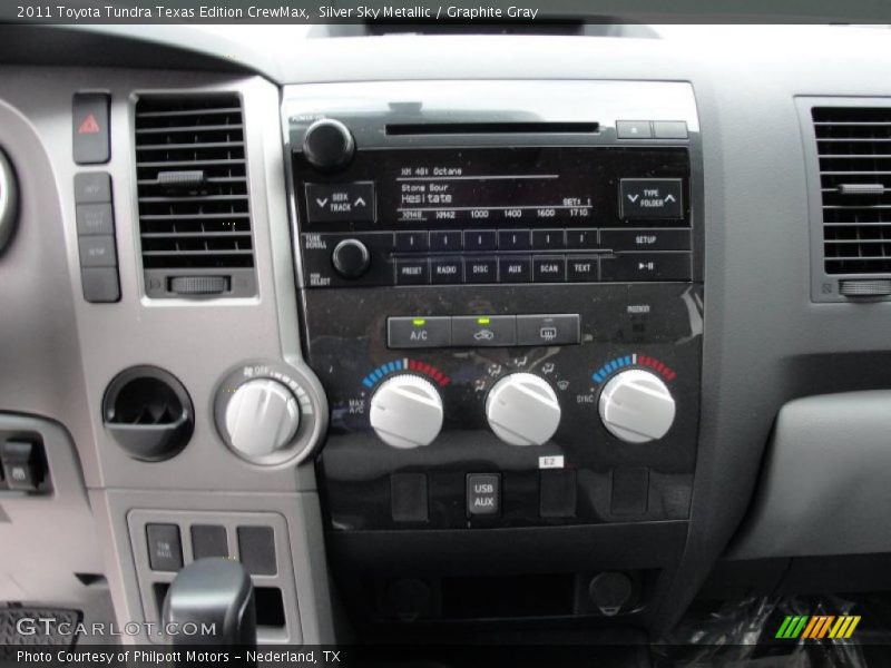 Silver Sky Metallic / Graphite Gray 2011 Toyota Tundra Texas Edition CrewMax