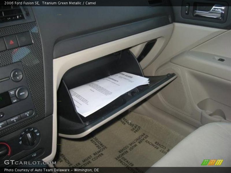 Titanium Green Metallic / Camel 2006 Ford Fusion SE