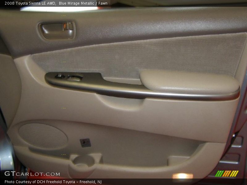 Blue Mirage Metallic / Fawn 2008 Toyota Sienna LE AWD