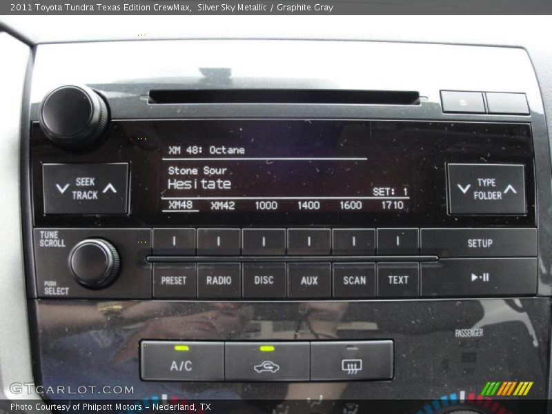 Silver Sky Metallic / Graphite Gray 2011 Toyota Tundra Texas Edition CrewMax