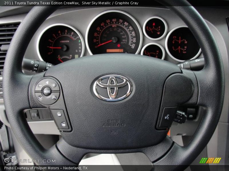 Silver Sky Metallic / Graphite Gray 2011 Toyota Tundra Texas Edition CrewMax