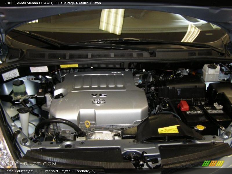 Blue Mirage Metallic / Fawn 2008 Toyota Sienna LE AWD