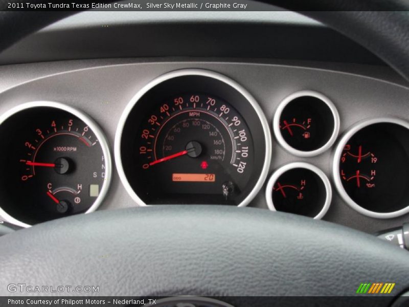 Silver Sky Metallic / Graphite Gray 2011 Toyota Tundra Texas Edition CrewMax